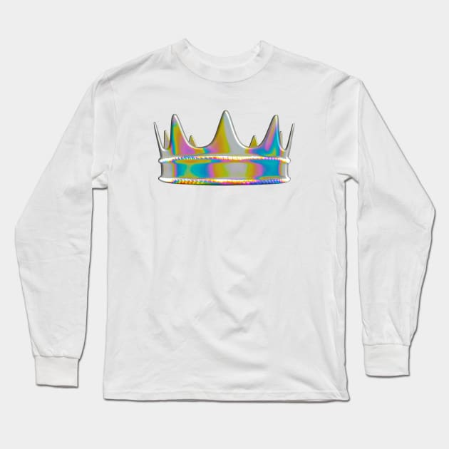 Golden Crown Long Sleeve T-Shirt by dinaaaaaah